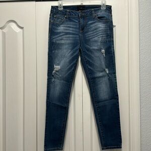 Mid Rise Ankle Skinny Jeans